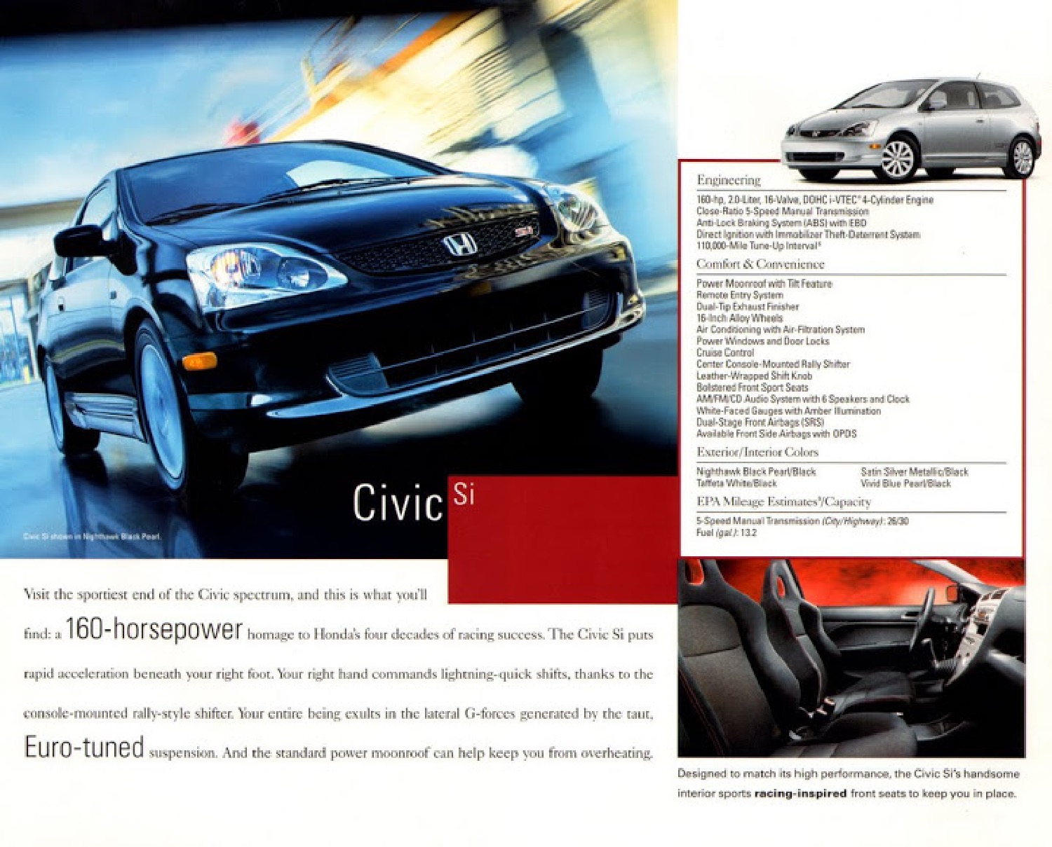 2004 Honda Brochure Page 2